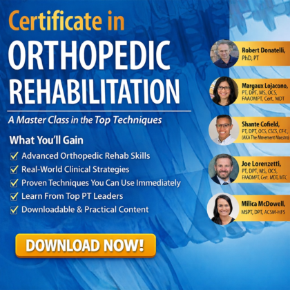2-Day Certificate in Orthopedic Rehabilitation: A Masterclass in the Top Techniques